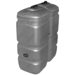 Prix cuve à mazout 1200l : Citerne PE-HD grise 1000 litres UV-résistante, idéale pour installation extérieure en Wallonie.