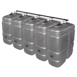 Citerne mazout aerienne largeur 66cm. Prix cuve à mazout PE-HD jumelable (5000L) UV-résistante, idéale pour accès étroit en Wallonie.