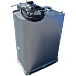 Cuve AdBlue galvanisée de 1 000 litres avec pompe 220V, double paroi et réservoir intérieur en PE résistant à l’urée.