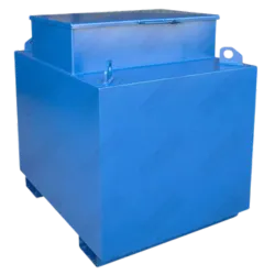 Cuve mazout de chantier en acier, robuste et grand volume. Idéale pour les projets temporaires et le ravitaillement de machines.