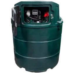 Citerne mazout plastique avec pompe et gestion des données intégrées. Solution prête à l'emploi pour le ravitaillement professionnel.