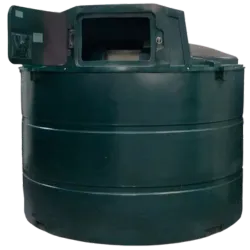 Prix cuve à mazout grande capacité 3500 litres PE-HD verte UV. Convient pour l'extérieur en plein soleil.