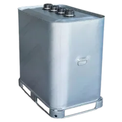 Location cuve mazout en métal galvanisé. Réservoir robuste et compact pour les formules de location flexibles de Bollaert.