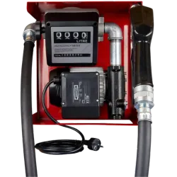 Pompe à mazout en cadre ouvert avec compteur mécanique, 220V — vérifier le prix pompe diesel.