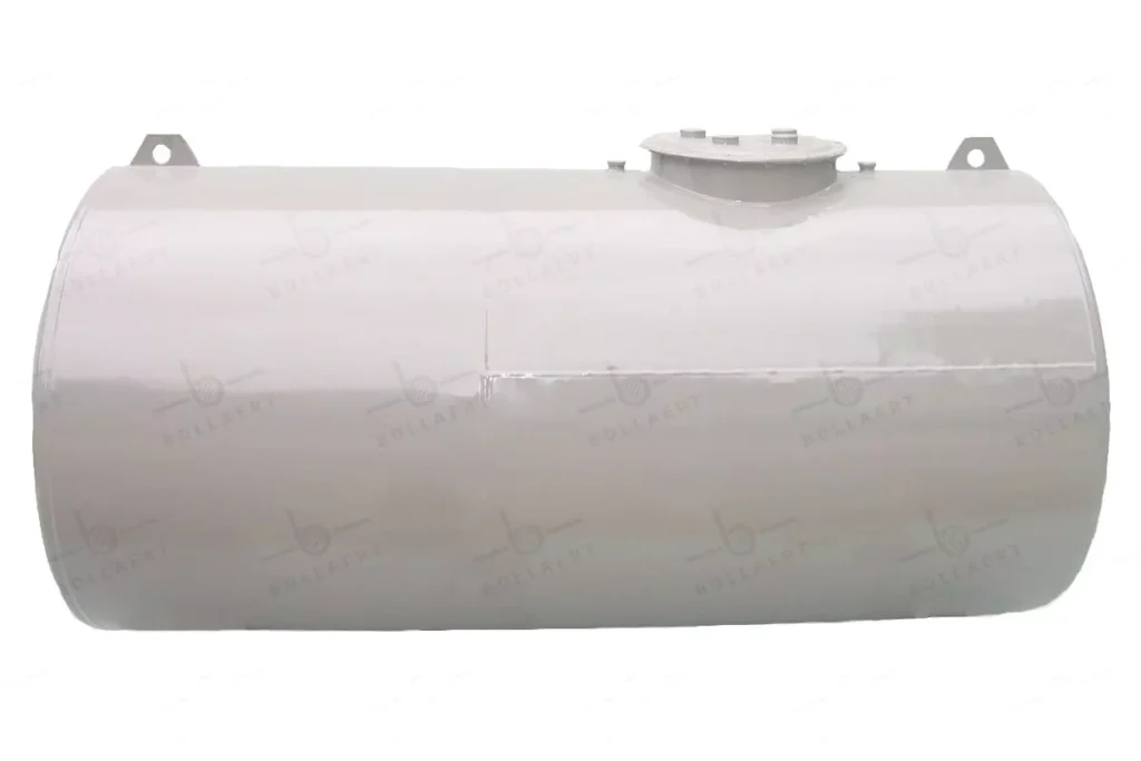 Citerne mazout enterrée en acier double paroi avec revêtement époxy, vue de côté